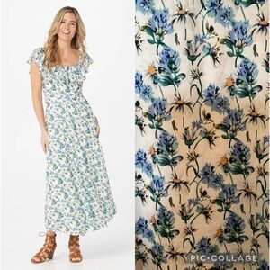 Sam Edelman Blue Floral Maxi Dress